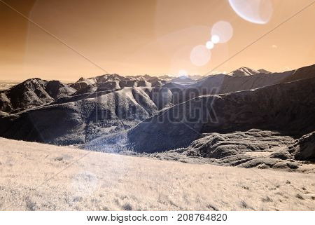 Mountain Panorama View From Volovec In Slovakia