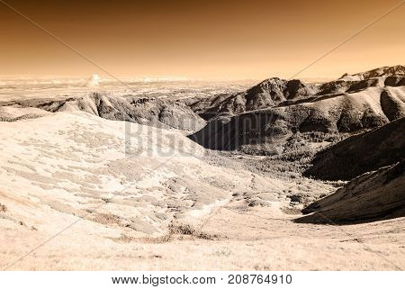 Mountain Panorama View From Volovec In Slovakia