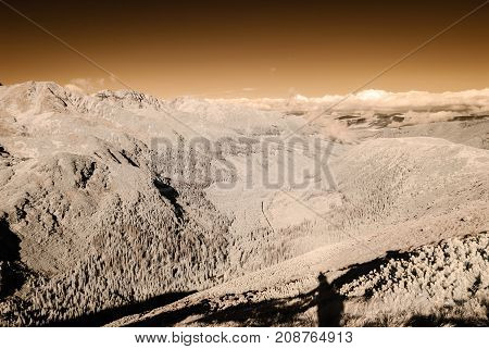 Mountain Panorama View From Volovec In Slovakia