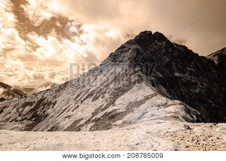 Mountain Panorama View From Volovec In Slovakia