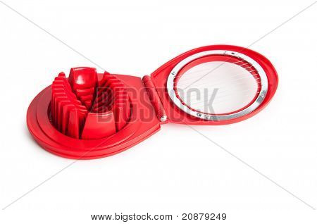 Affettatrice uovo isolata on white background