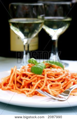 Plateful Of Delicious Spaghetti