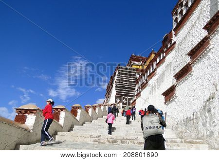 Potala Palace In Lhasa, Tibet Region