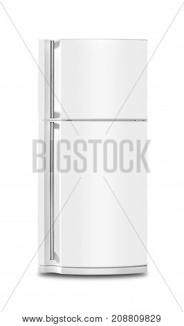 Major appliance - The Refrigerator fridge on a white background. Isolated