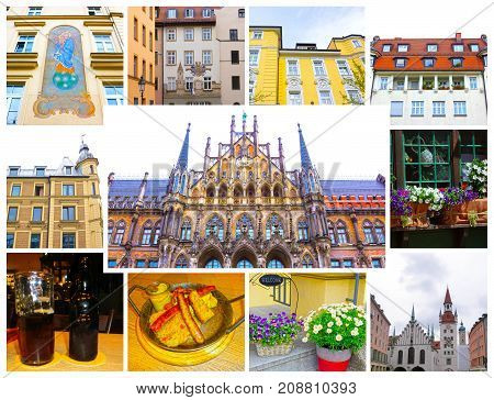 The famous old Munich city hall at Germany