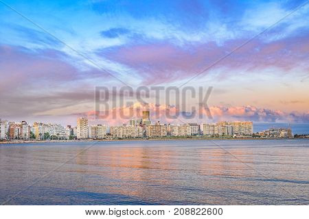 Montevideo Skyline Scene