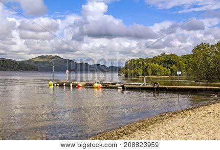 Sunny Day at Loch Lomond in Luss, Scotland