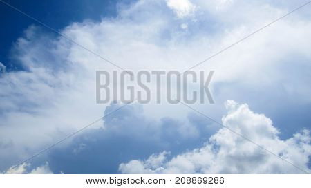 The sky is a gradient from white to dark blue and the light to dense. This beautiful sky is very rare.