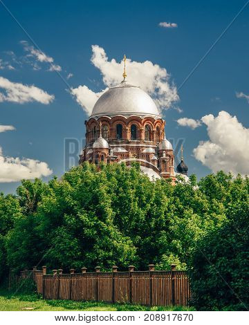Church of the Theotokos Joy of All Who Sorrow at the IJohn-Baptist Monastery in City-Island Sviyazhsk Russia.
