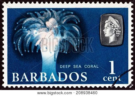 BARBADOS - CIRCA 1965: A stamp printed in Barbados from the 
