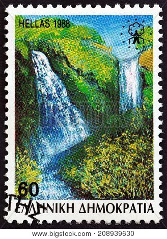 GREECE - CIRCA 1988: A stamp printed in Greece from the 