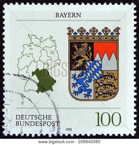 GERMANY - CIRCA 1992: A stamp printed in Germany from the 