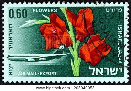 ISRAEL - CIRCA 1968: A stamp printed in Israel from the 
