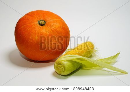 Pumpkin and corn are excellent products for healthy food