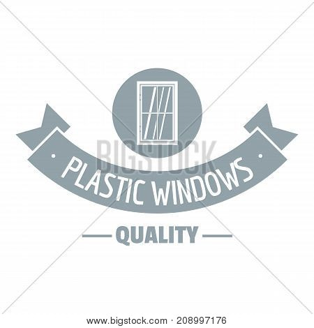 Quality material logo. Gray monochrome illustration of quality material vector logo for web