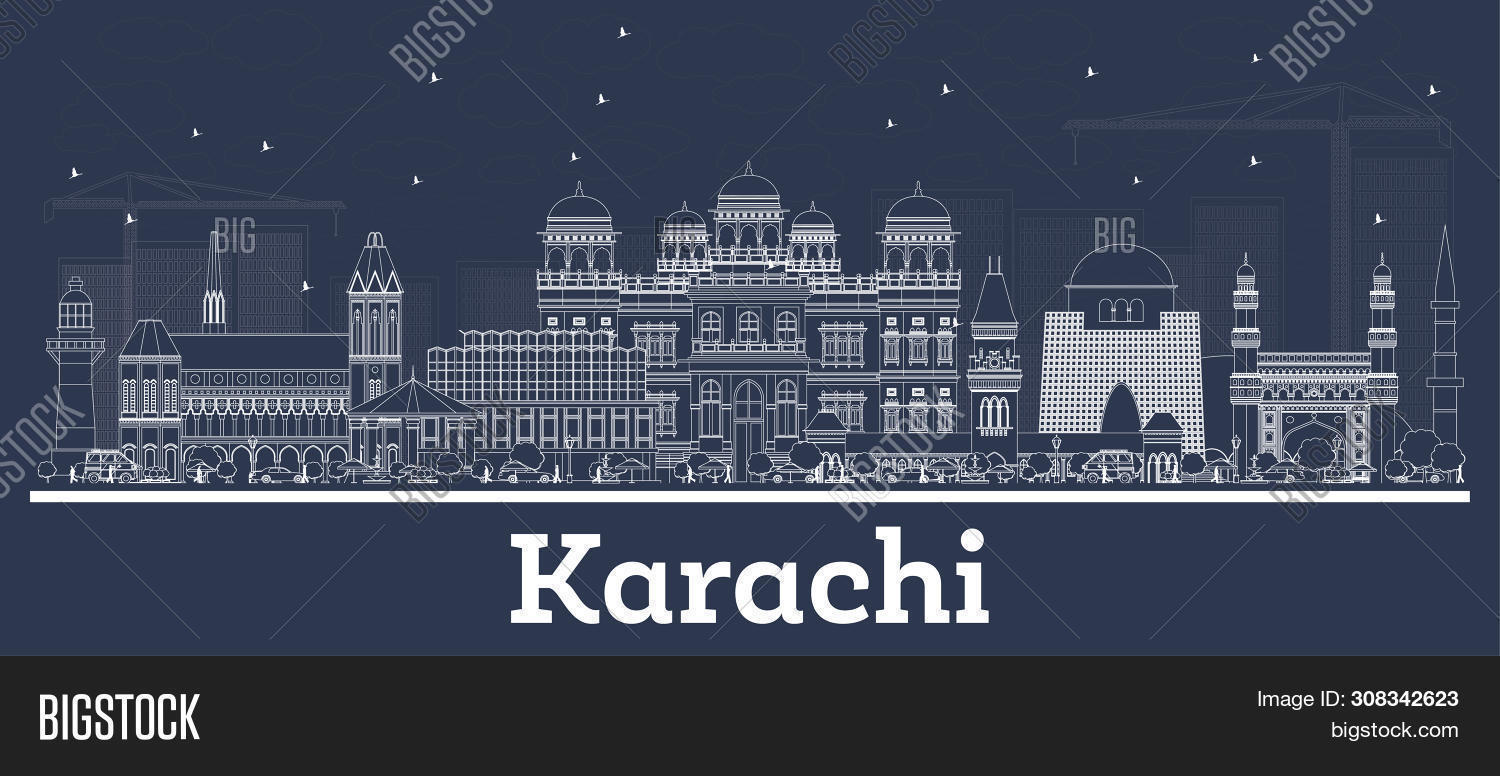 Outline Karachi Image Photo Free Trial Bigstock