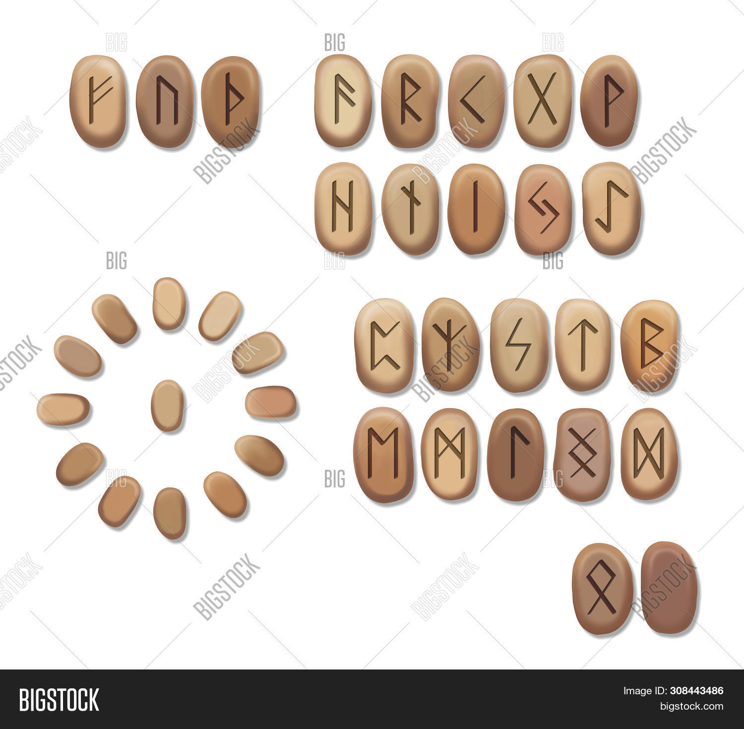 Stack Wooden Runes Image & Photo (Free Trial) Bigstock
