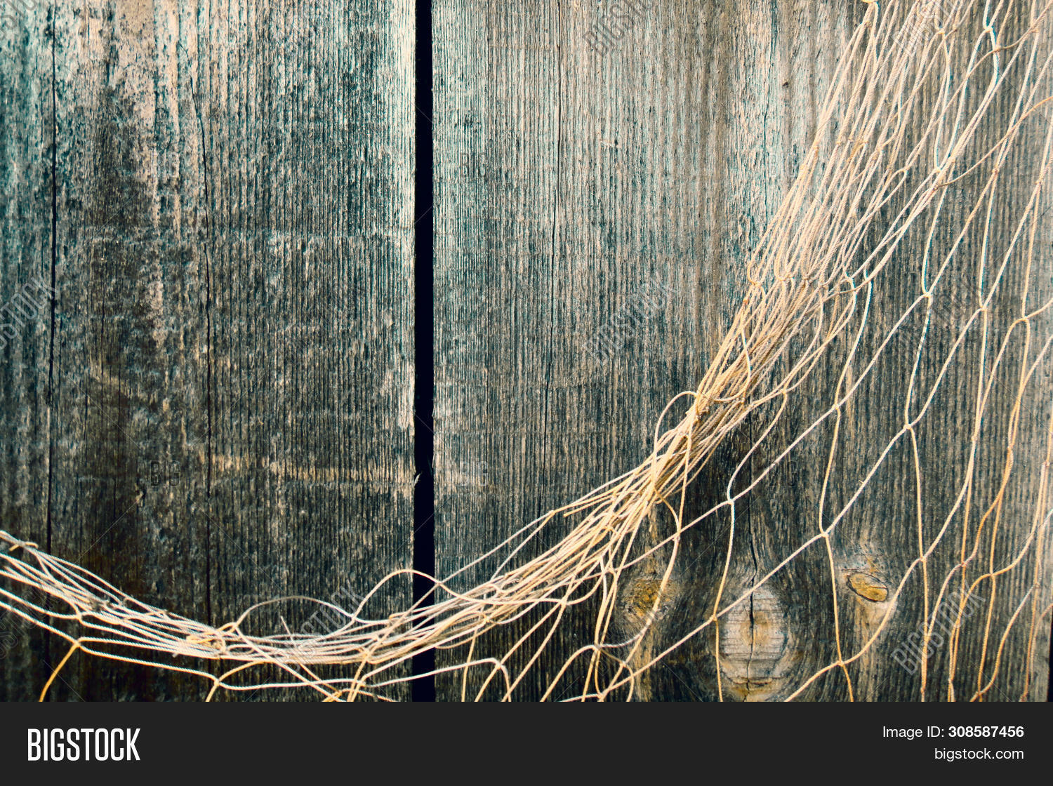 Fishing Net On Vintage Image & Photo (Free Trial) | Bigstock