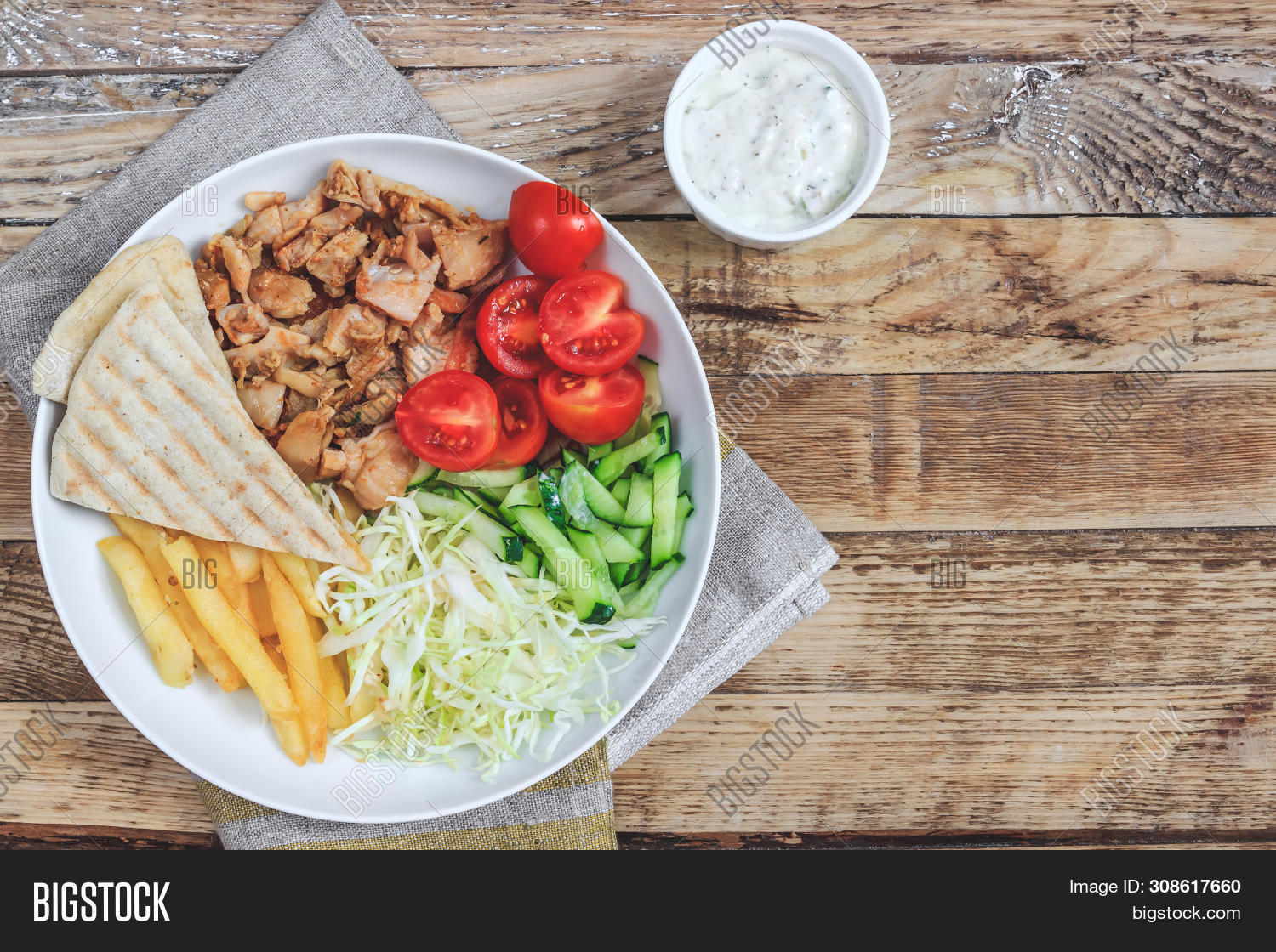 Greek Gyros Platter Image & Photo (Free Trial) Bigstock