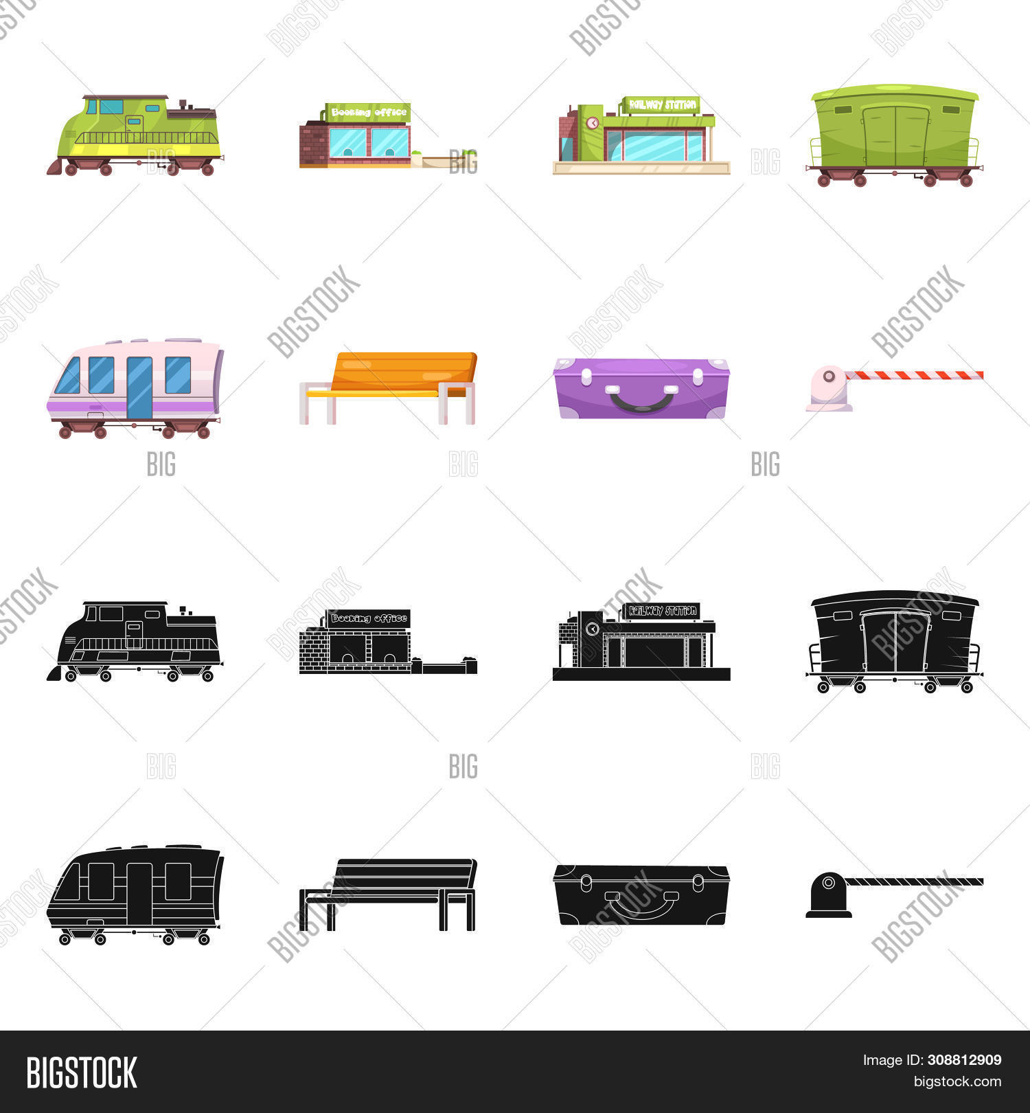 Train Engine Bitmap Bitmap Illustration Image & Photo (Free Trial) | Bigstock