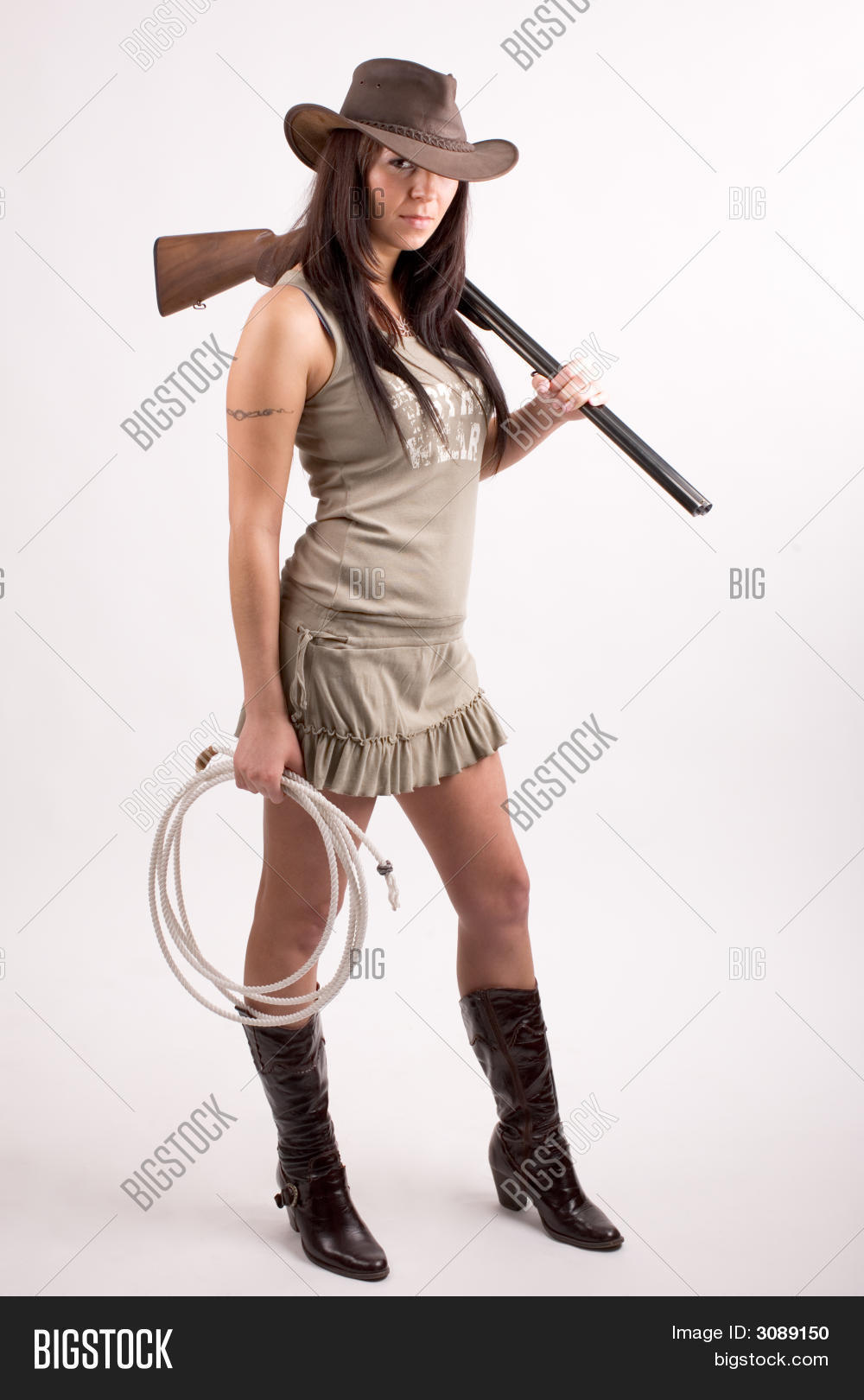 Cowboy Girl Image & Photo Bigstock
