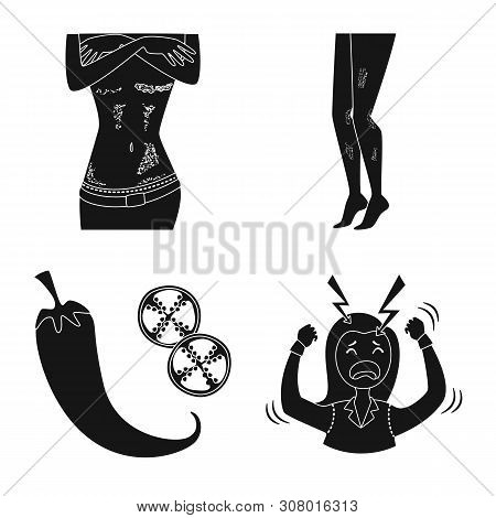 Vector Design Of Healthcare And Medical Icon. Set Of Healthcare And Dermatology Vector Icon For Stoc