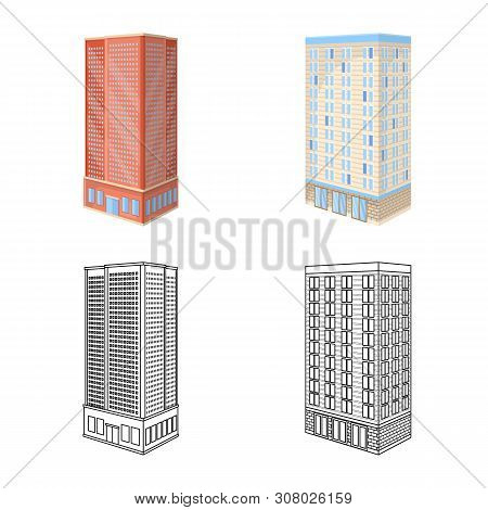 Vector Design Of Construction And Building Icon. Collection Of Construction And Estate Vector Icon F