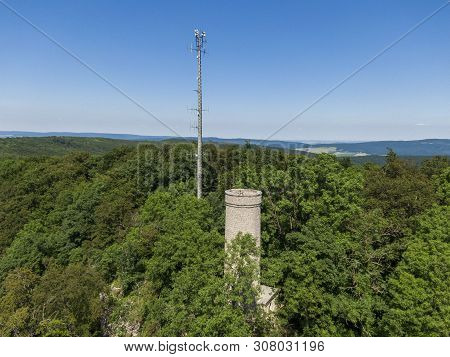 Ith Lookout Tower Or Ithturm Located On The Mountain Between Lauenstein And Bisperode In Lower Saxon