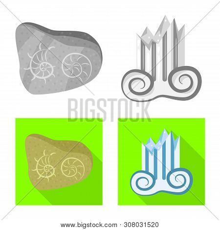 Vector Design Of Story And Items Symbol. Set Of Story And Attributes Stock Symbol For Web.
