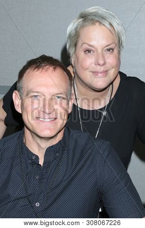 LOS ANGELES - JUN 22:  David Gregory, Eva Basler at the Bold and the Beautiful Fan Club Luncheon at the Marriott Burbank Convention Center on June 22, 2019 in Burbank, CA