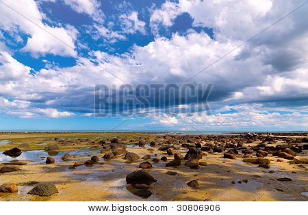 Spiaggia rocciosa, Altona,