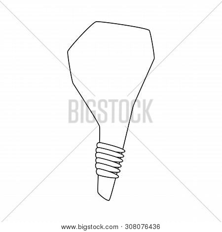 Vector Illustration Of Cudgel And Weapon Icon. Set Of Cudgel And Tools Vector Icon For Stock.