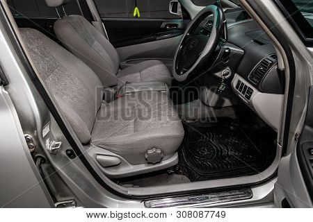 Novosibirsk, Russia - June 18, 2019:  Toyota Opa,close-up Of The Dashboard, Adjustment Of The Blower