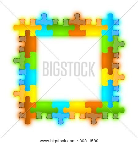 색상, 광택, 화려하 고 요란한 퍼즐 프레임 6 X 6