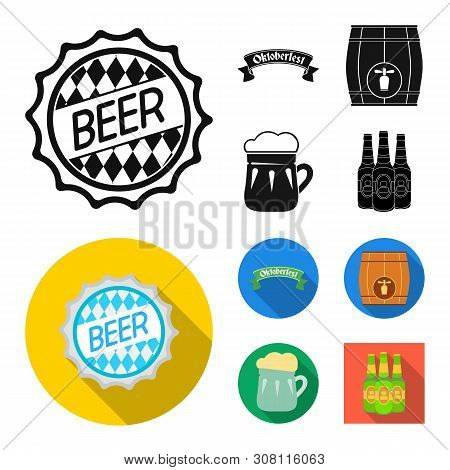 Vector Illustration Of Minimal And Pint Symbol. Set Of Minimal And Craft Vector Icon For Stock.