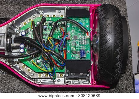 Gyroscooter Internal Structure With Spare Parts.. Smart Devices. Premium Gyroscooter
