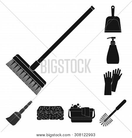 Vector Illustration Of Cleaning And Service Symbol. Set Of Cleaning And Household Stock Vector Illus