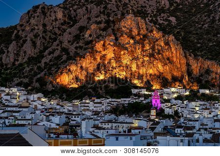 Ermita De San Antonio In Ubrique, Cadiz, Andalusia, Spain At Night