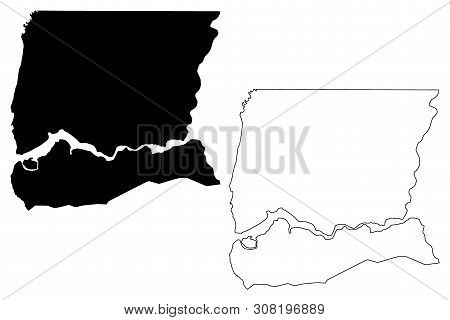 Ziguinchor Region (regions Of Senegal, Republic Of Senegal) Map Vector Illustration, Scribble Sketch