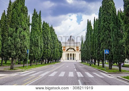 View At Cimitero Monumentale Di Verona In Italy, Built In 1828