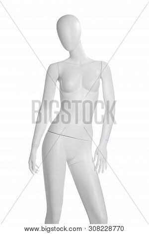 Beautiful Female Mannequin Isolated On White Background