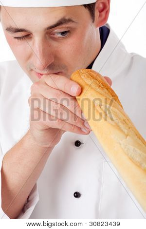 Baker. Na białym tle nad białym.