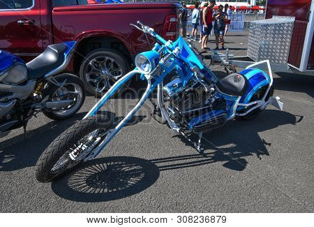 Rostov-on-don, Russia -june 09, 2019 : Drive Show. Elite Motorcycles. Visitors Examine The Exhibits.