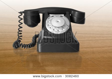 Telefone preto vintage