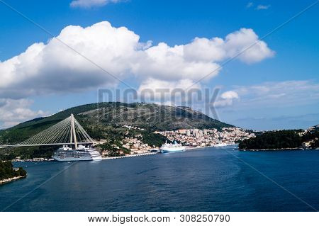 Most Famous Franjo Tudjman Bridge In Dubrovnik Croatia