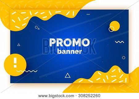 Web Promotion Banner For Sale, Offer, Advertisement. Trendy Vector Background, Flyer, Poster, Page, 
