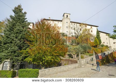 Cividale Del Friuli, Italy. March 2018.  The Sanctuary Of The Blessed Virgin Of Castelmonte (madone 