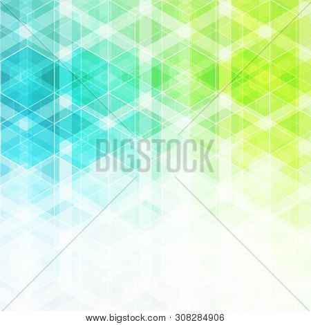 Colorful Geometric Background. Vector Abstracr Hexagons. Eps 10