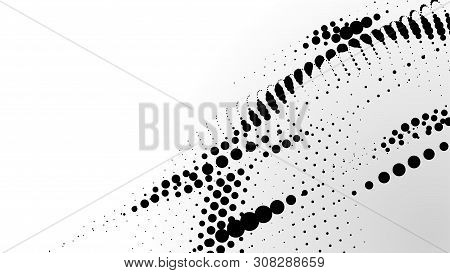 Dot Circle Effect Particle Vector Abstract Background