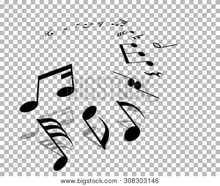 Vector Notes Design With Transparency Grid On Back. Vector Illustration.